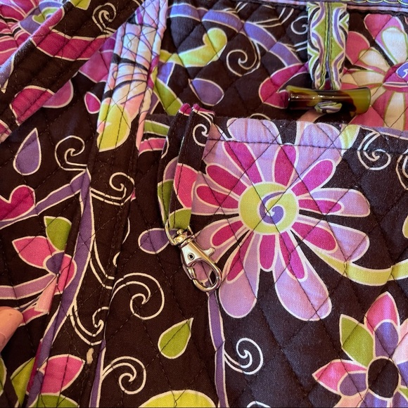 Vera Bradley Pink and Brown Tote - Picture 3 of 10